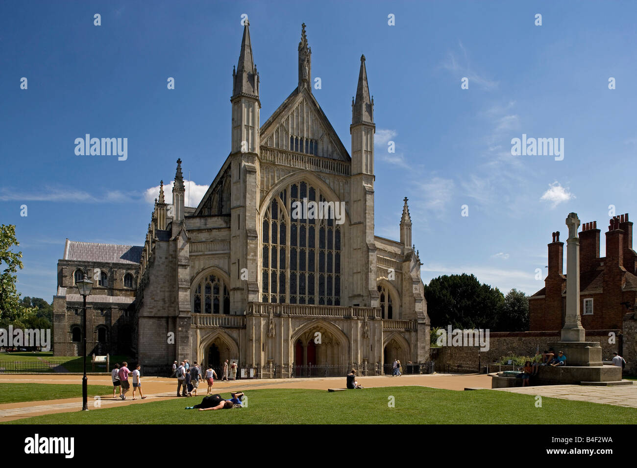 Winchester cathedral from 1079 rebuilt 1107 Old Minster the Perpendicular style Great Britain Hampshire United Kingdom