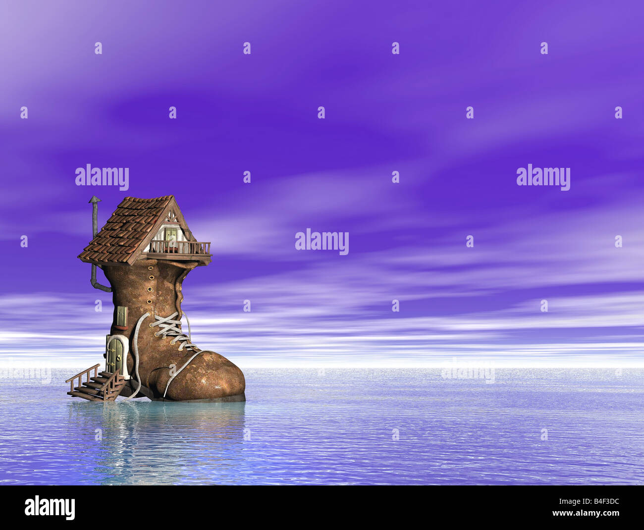 Ilustratration of the fairy tale shoe house Stock Photo Alamy