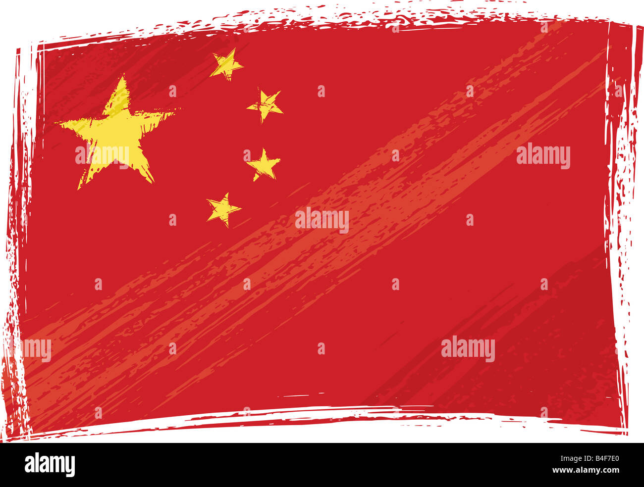 China flag hi-res stock photography and images - Alamy