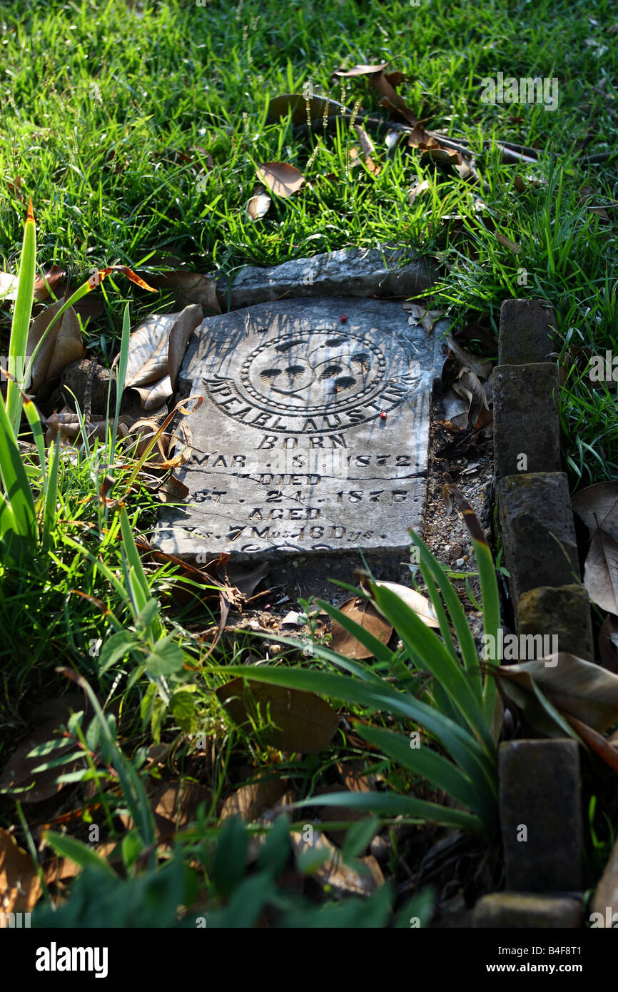 Tombstone, Scottsville Texas Stock Photo Alamy