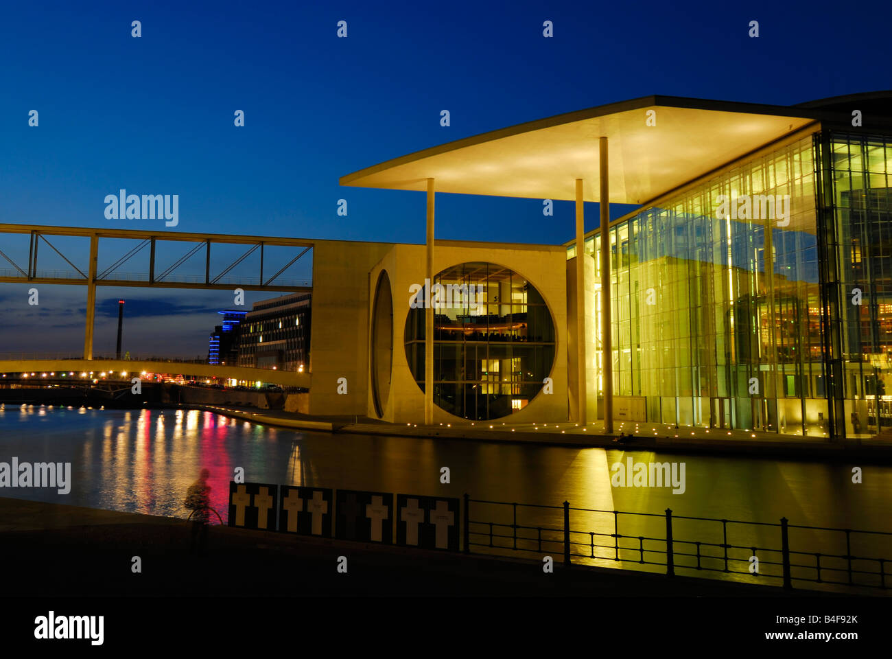The Marie Elisabeth Lueders Haus over river Spree, Berlin, Germany