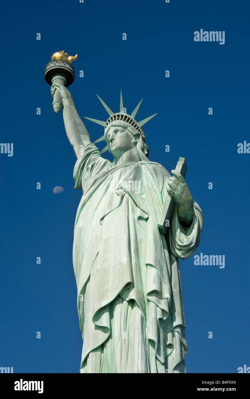 Statue of Liberty in New York Harbor Stock Photo