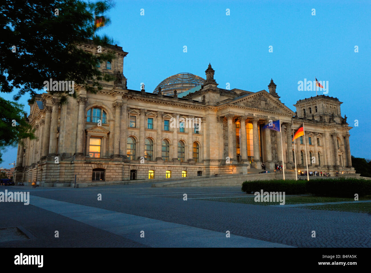 Reichstag Building "Reichstagsgebäude" in Berlin, Germany Stock Photo