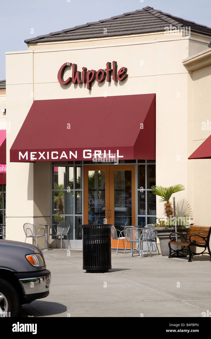 Chipotle Mexican Grill restaurant in San Jose California USA Stock Photo
