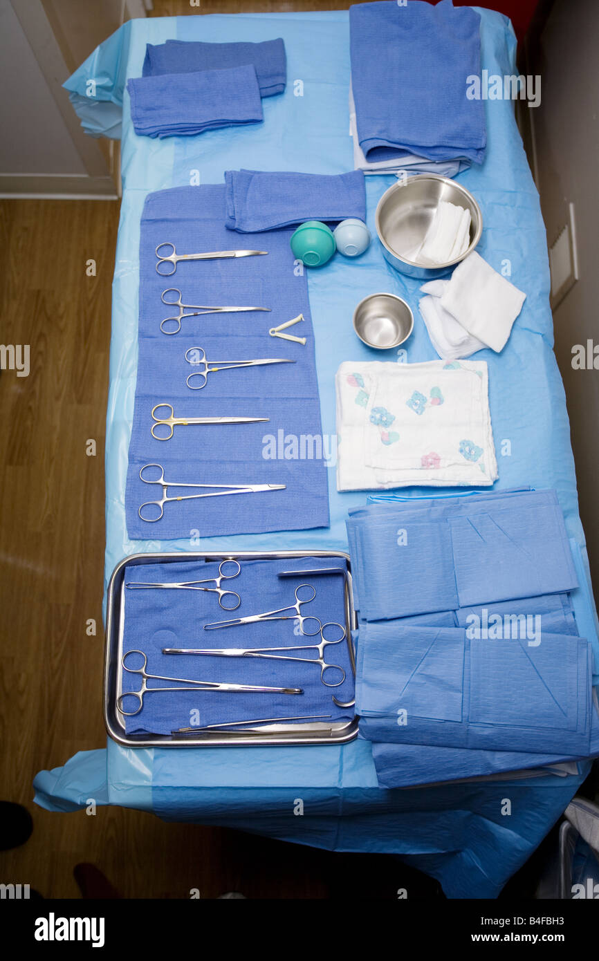 Medical equipment for the birth of a child Stock Photo Alamy