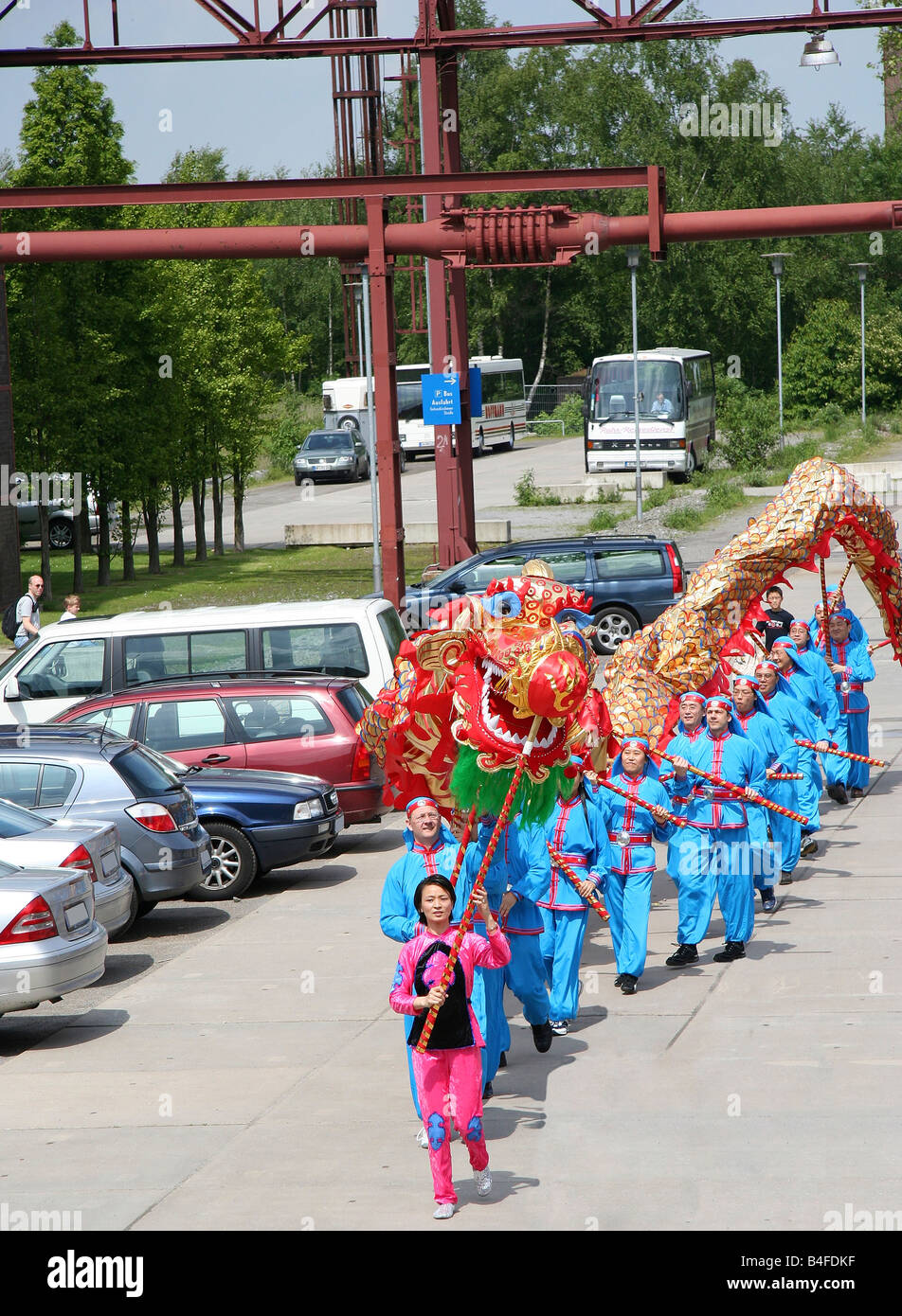 Chinese Dragon Dance - Celebration of the Chinese New Year Stock Photo ...