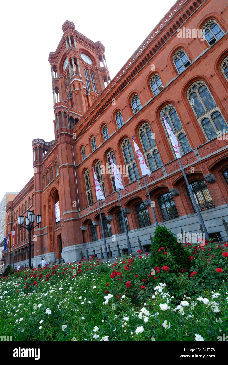 Berlin Red Town Hall 'Rathaus', Berlin, Germany Stock Photo