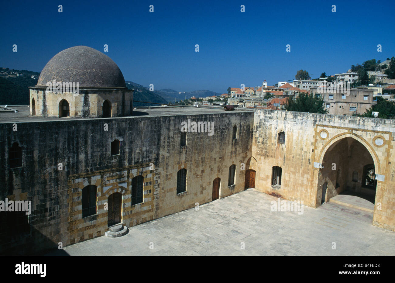 Palace of Chehab, Deir El Qamar, Shouf Mountains, Lebanon. Stock Photo