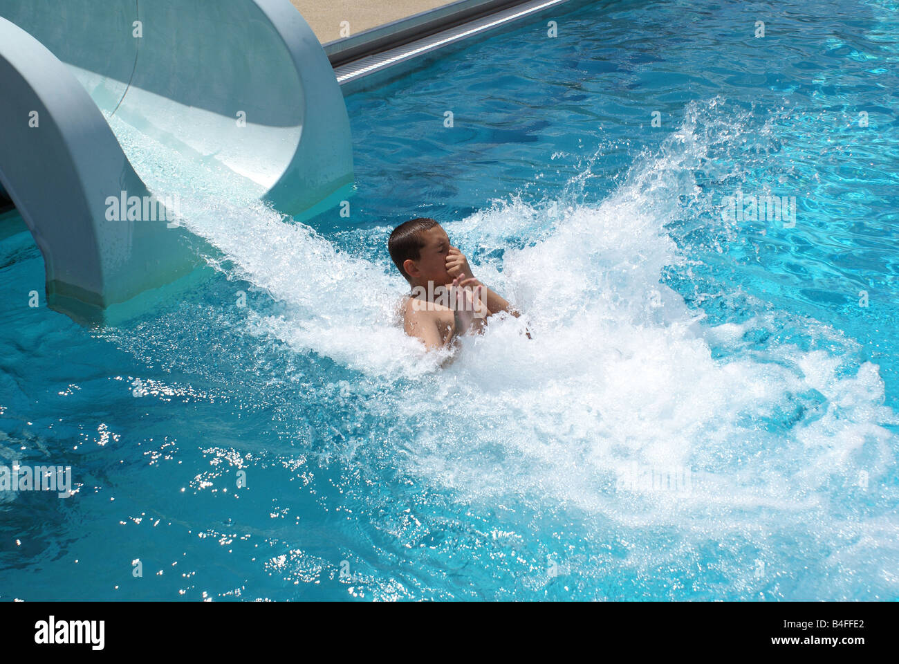 sliding swimming pool