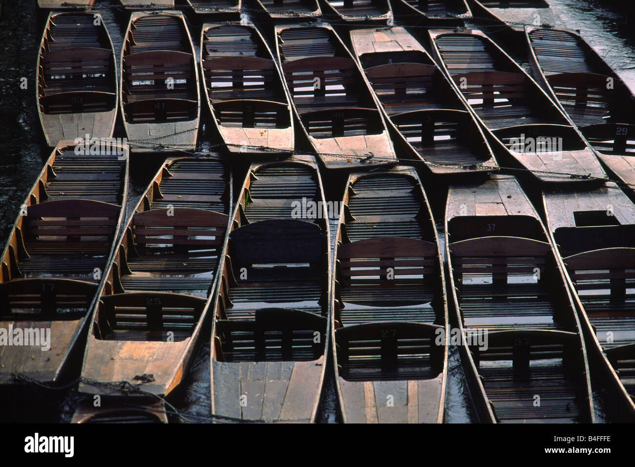Punts, River Cherwell, Oxford, UK. Stock Photo