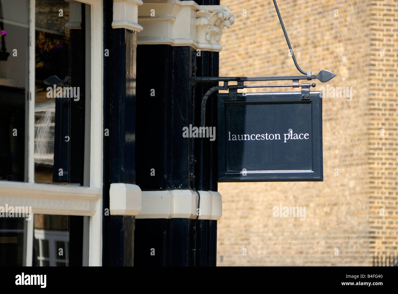Launceston Place restaurant London Stock Photo