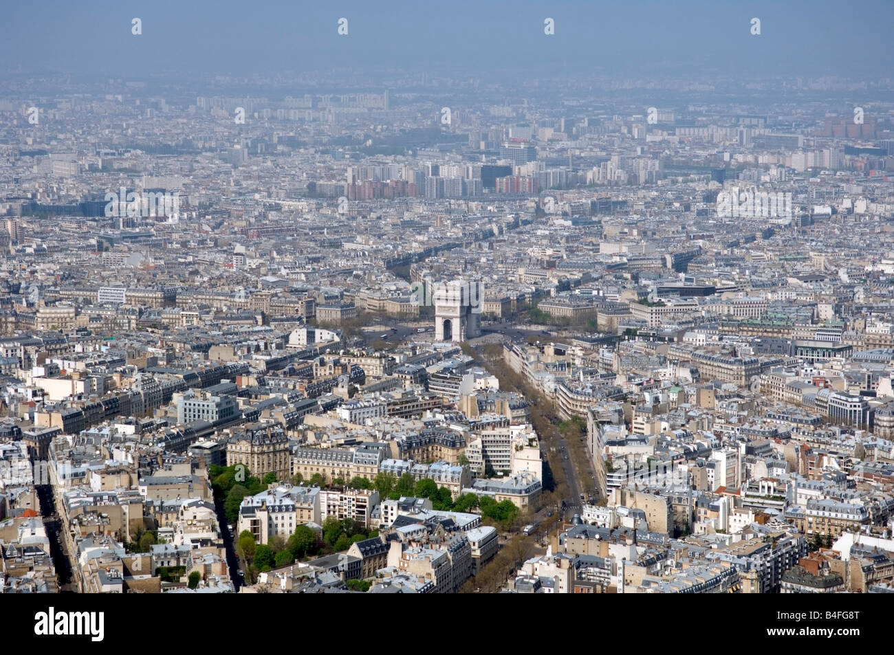 Arc de triomphe view hi-res stock photography and images - Alamy
