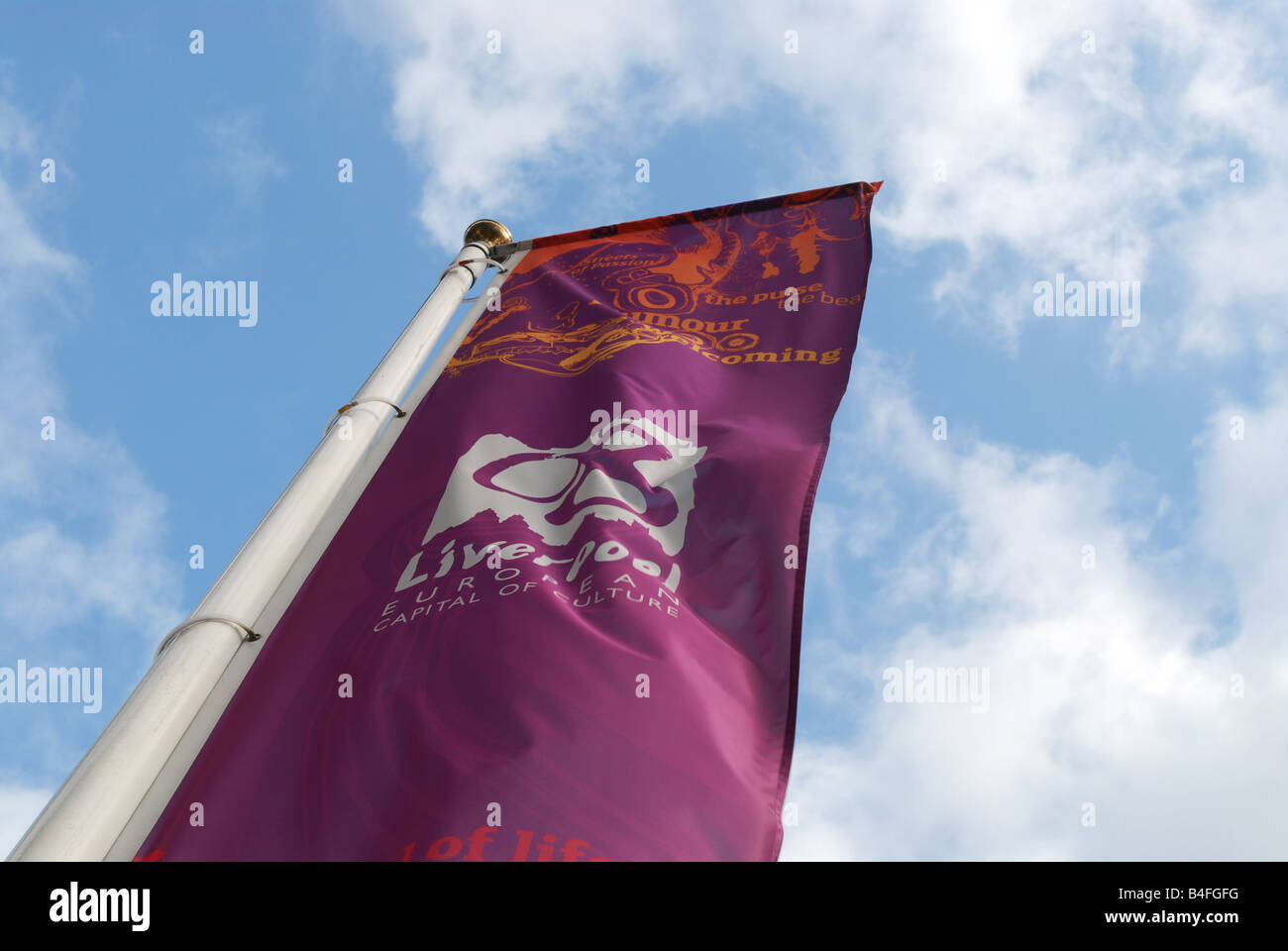 Liverpool European Capital of Culture 2008 Banner Stock Photo