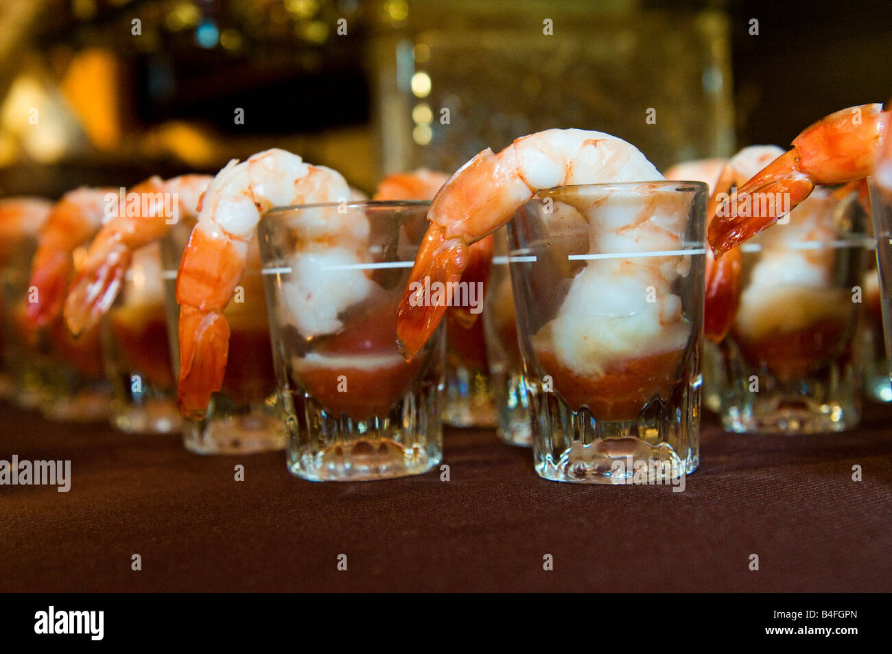 shrimp cocktail appetizer Stock Photo - Alamy