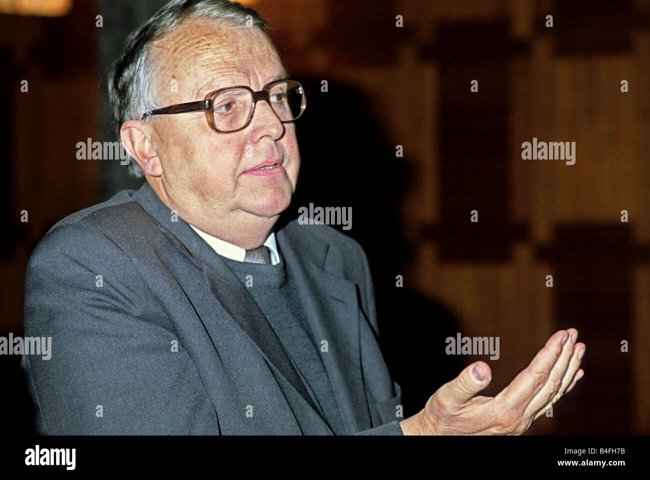 theologian Max Thurian in 1984 Stock Photo