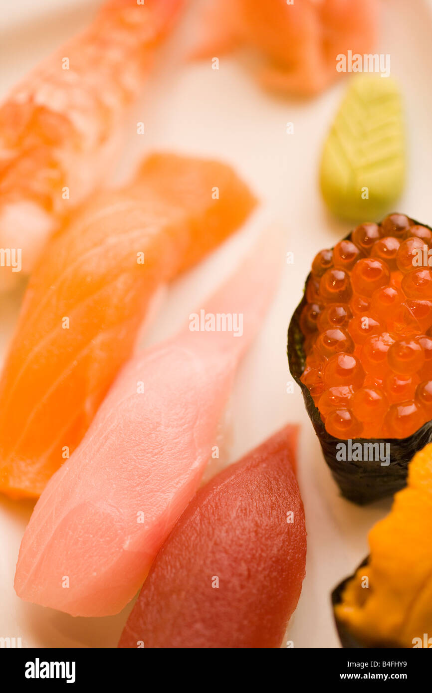 Japanese Sushi Edomasa Restaurant Santa Barbara California Stock Photo