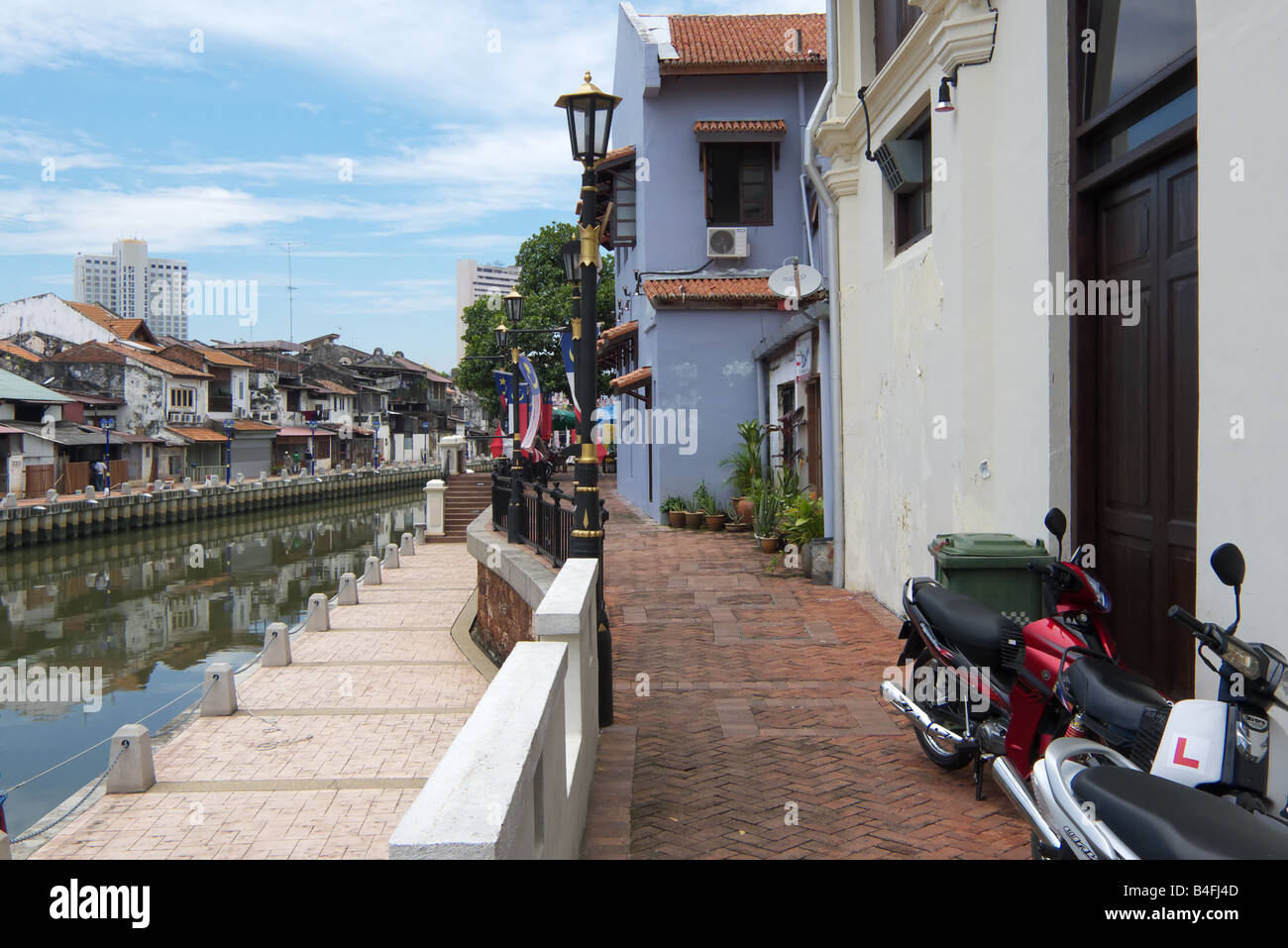 Canal in Malacca Stock Photo