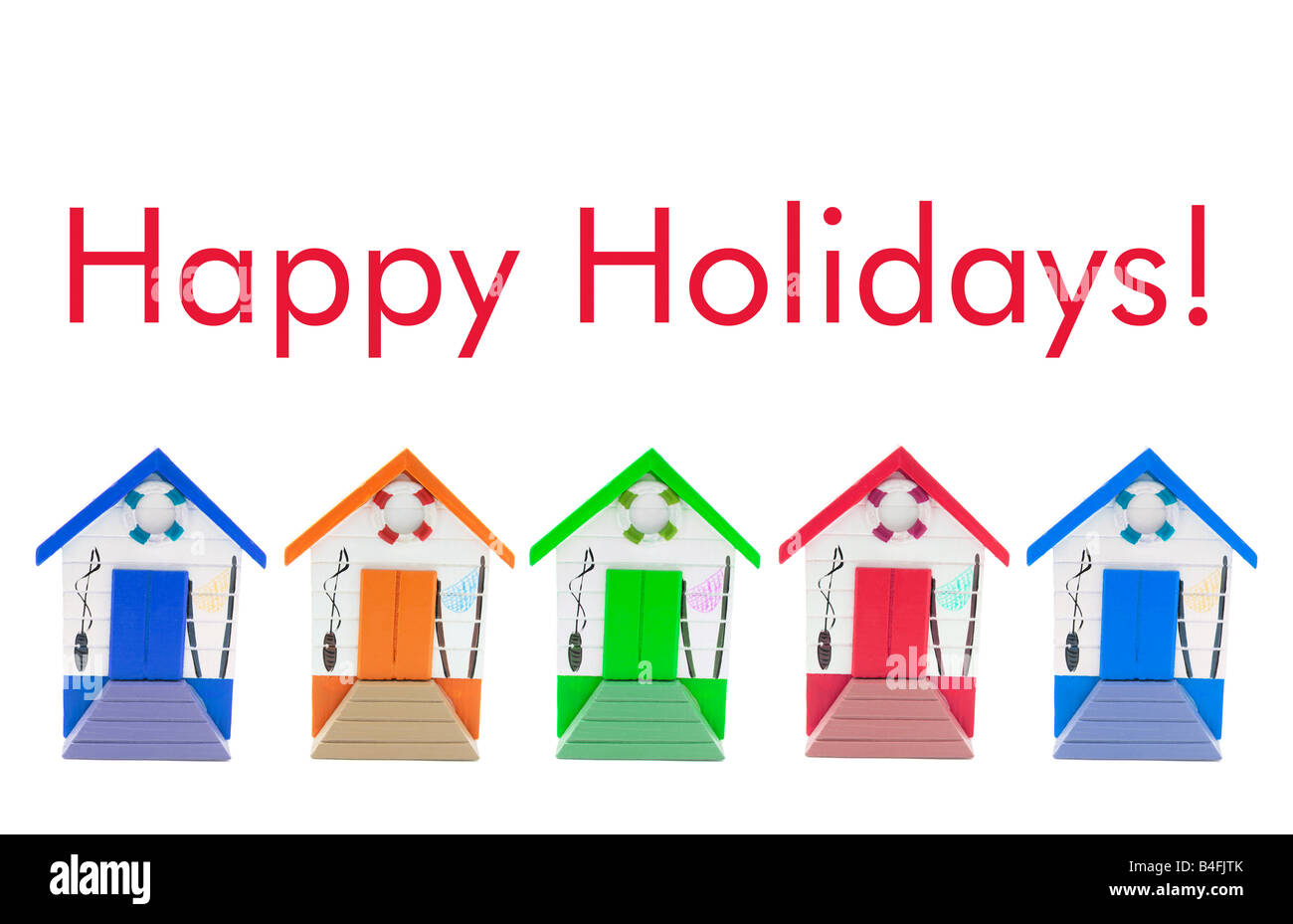 Miniature Beach Houses Stock Photo Alamy