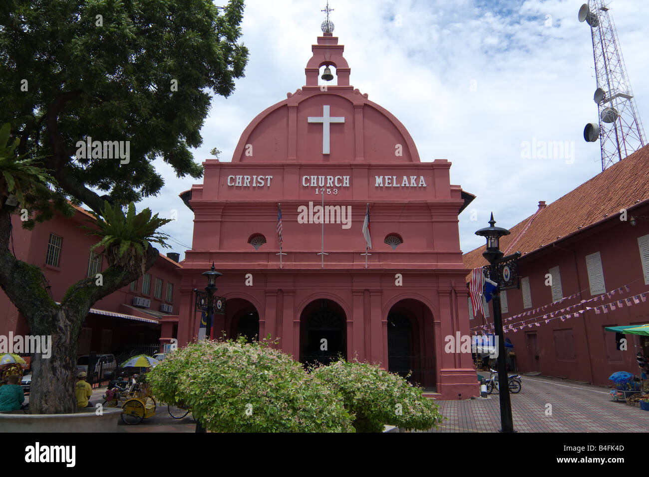 Christ Church Melaka Stock Photo