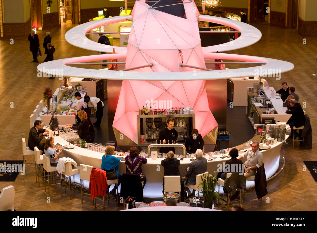 Luxury bar in shopping mall, Stadsfeestzaal, Antwerp Belgium Stock Photo Alamy