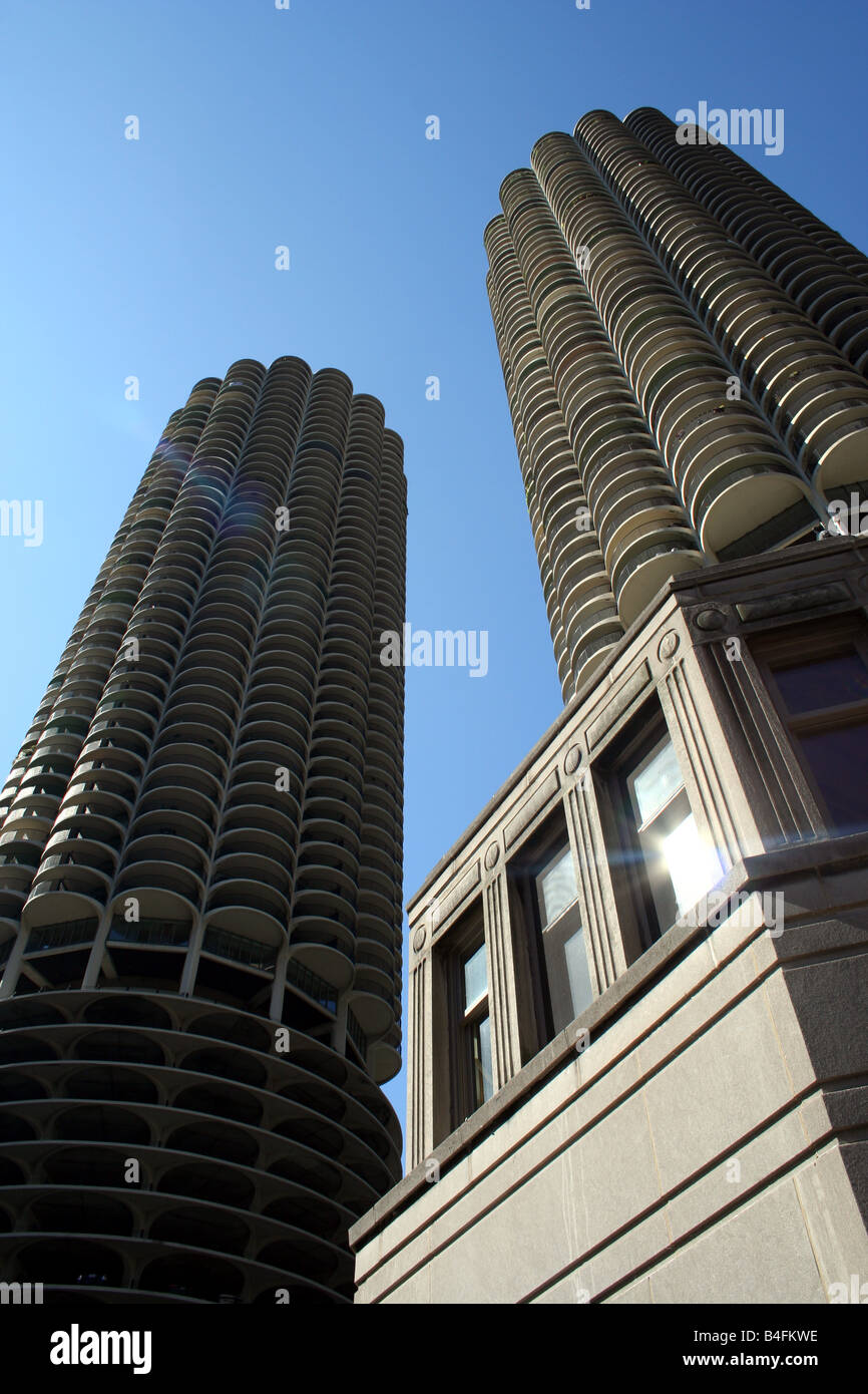 Marina City, Chicago, Illinois Stock Photo