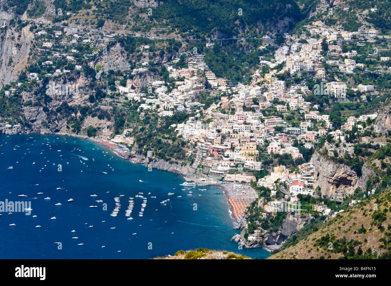 View of Positano from the Path of the Gods, Amalfi Stock Photo - Alamy