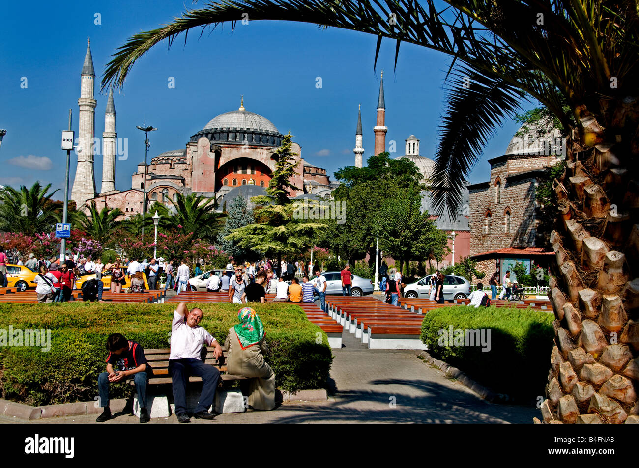 Aya sofya Haghia sophia mosque Istanbul Turkey Stock Photo