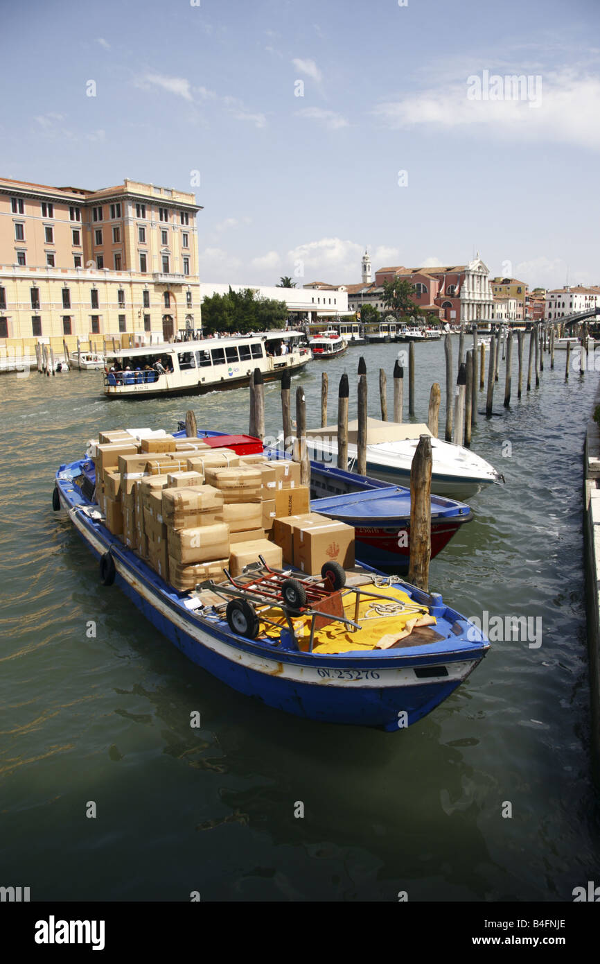Delivery Boat Stock Photo Alamy