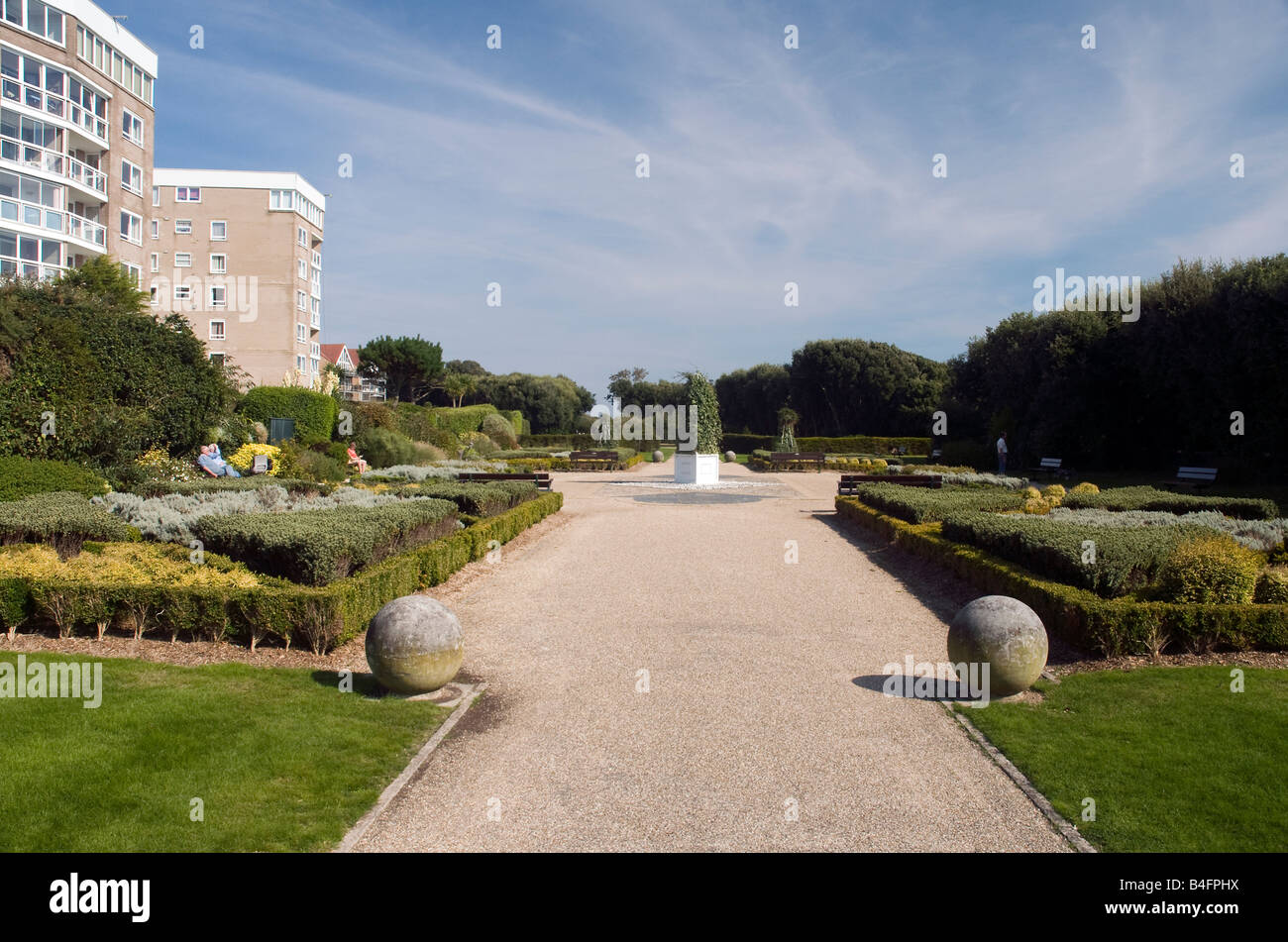Cliff gardens, on cliff top close to Chine and