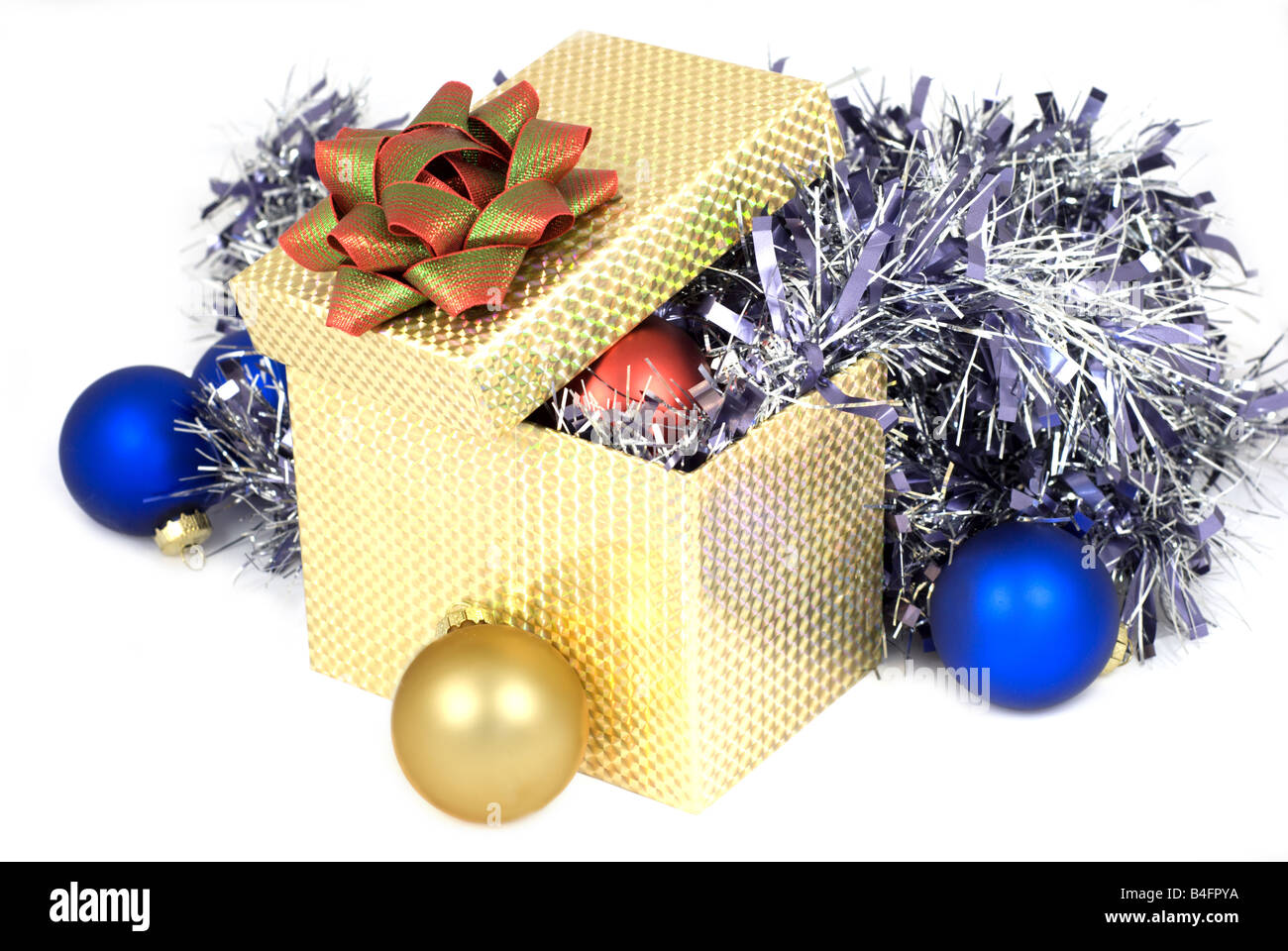 Golden Gift Box High Resolution Stock Photography and Images - Alamy