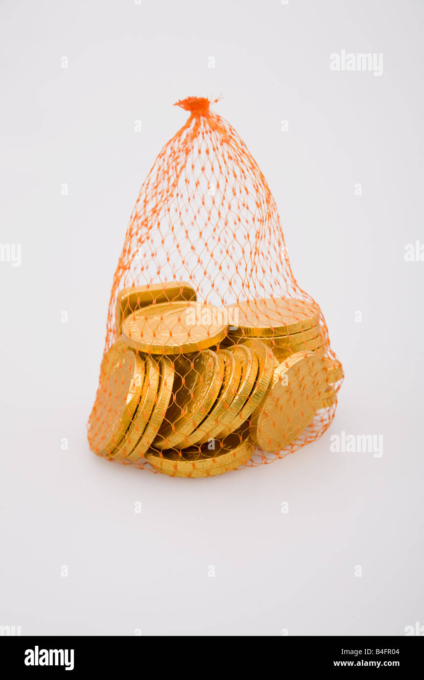 Bag chocolate coins hires stock photography and images Alamy