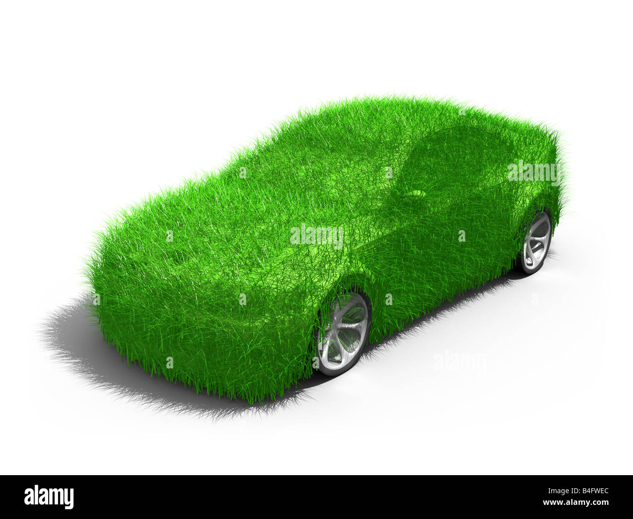 Green Car Stock Photo