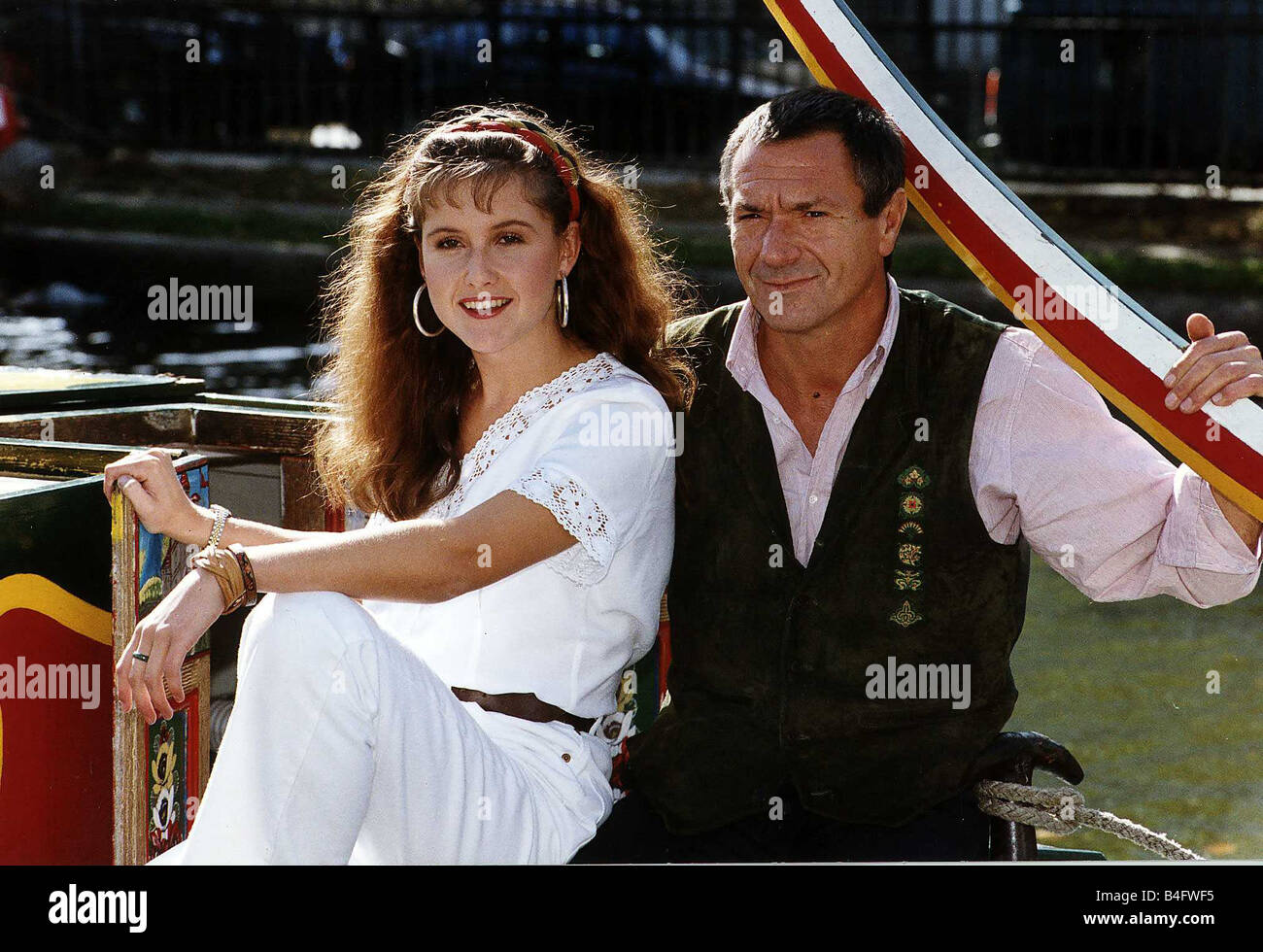 Elizabeth Carling Actress With Michael Elphick Actor Who Are To Star In The New Boon Series Dbase Mirrorpix Stock Photo