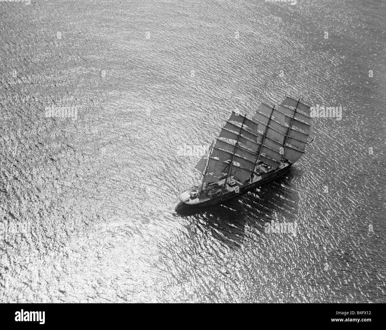 The windjammer Olive Bank in the English Channel Transport Ships Tall Ships  Travel Sailing Sea Shadows Circa 1935 1930s Stock Photo - Alamy