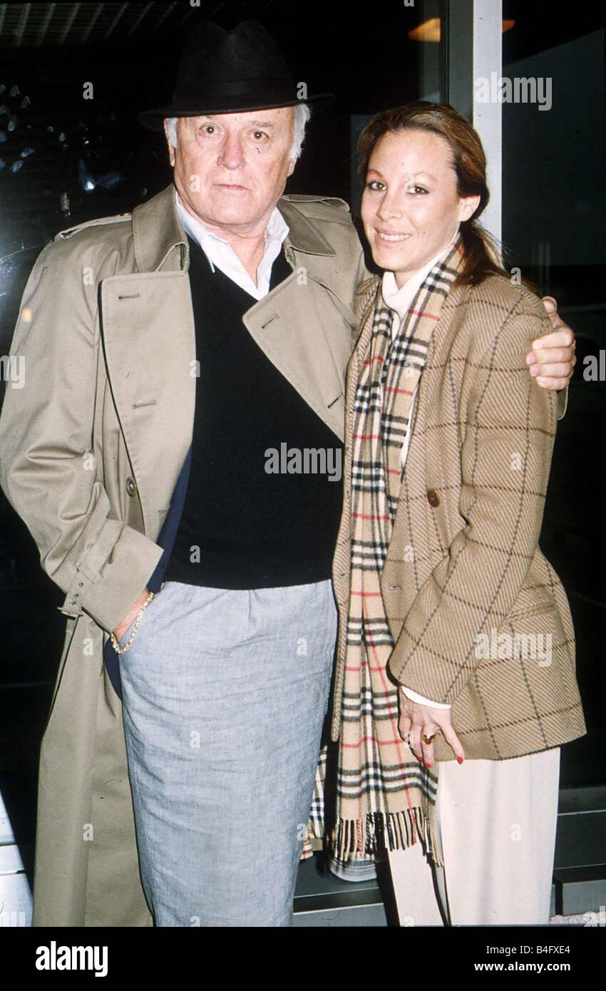 Rod Steiger actor and wife Paula arrive from Los Angeles at Heathrow