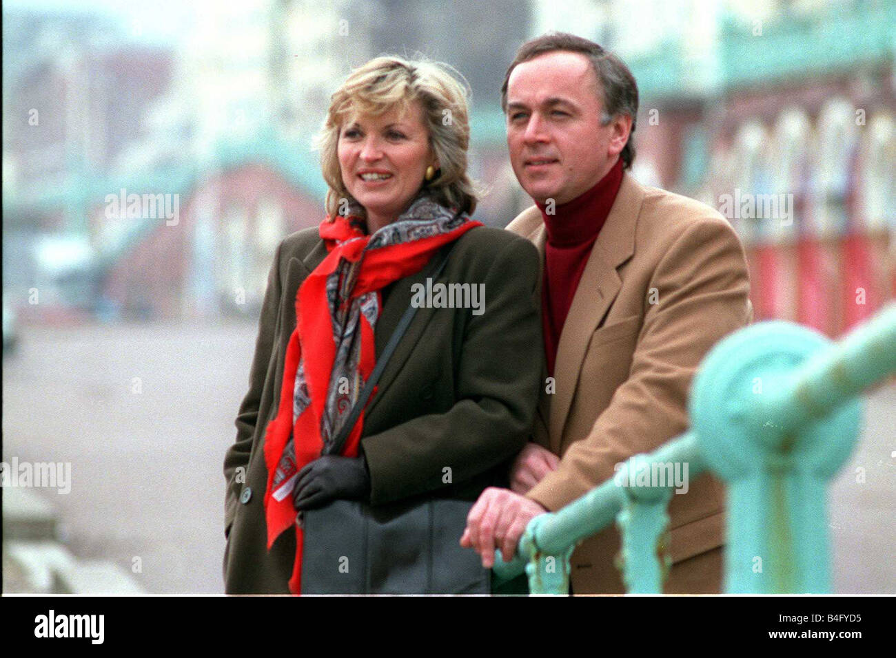 Hannah Gordon Actress Peter Egan Actor Feb 90 Mirrorpix Stock Photo Alamy