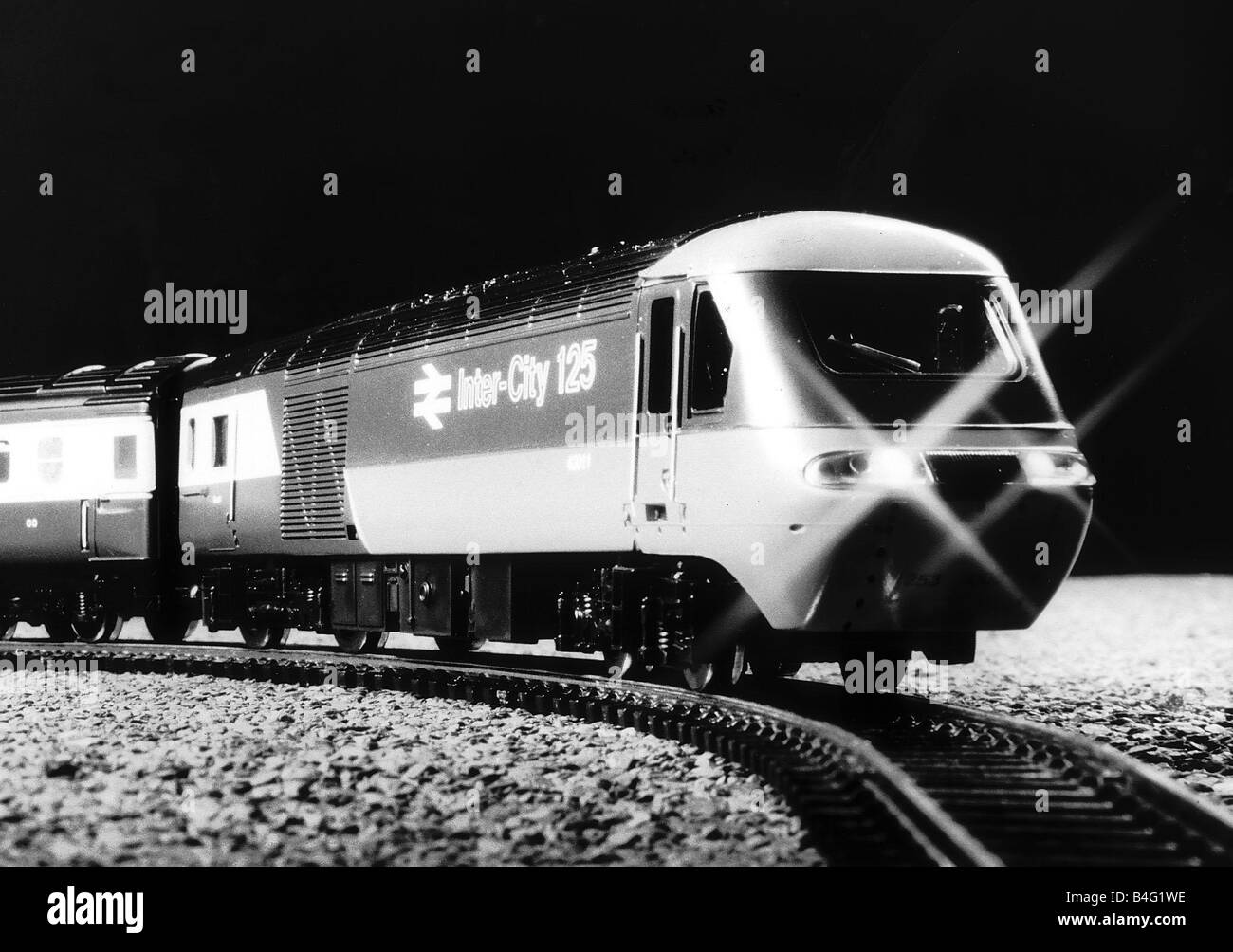 Inter City 125 High Speed Train October 1983 Hornby train set Stock Photo Alamy