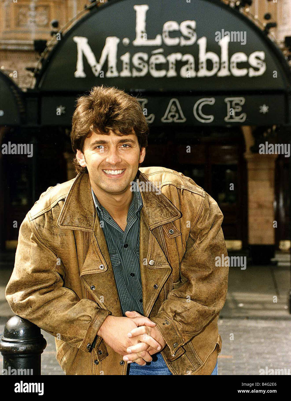 Graham Bickley actor from the Television programme Bread takes over the new lead in the show Les Miserables in the west end Stock Photo