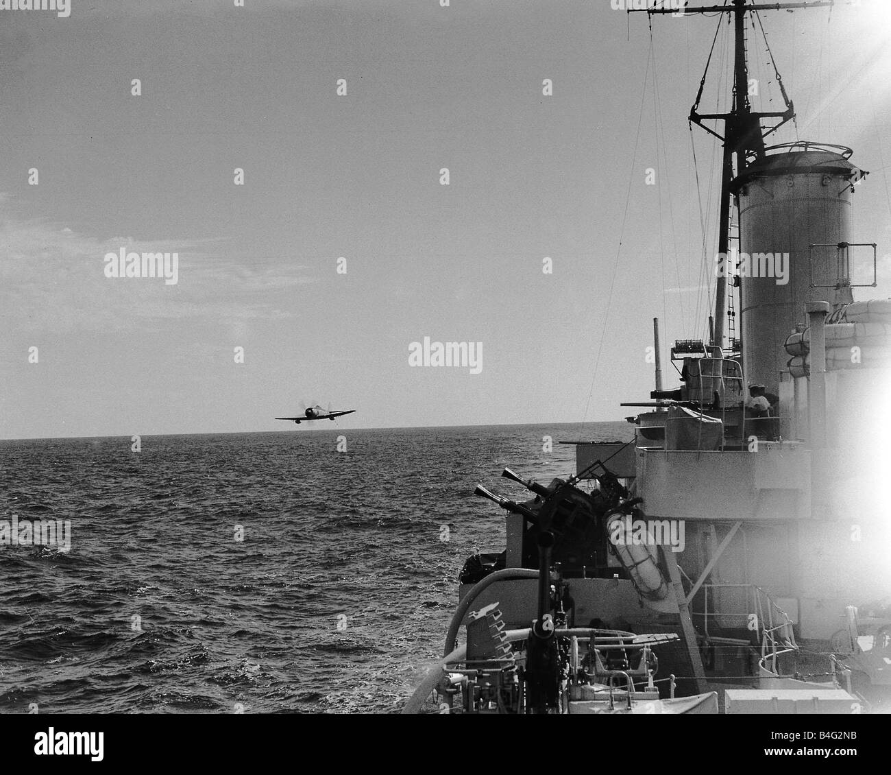 Ships Western Union Exercises July 1949 A Royal Navy Destroyer during