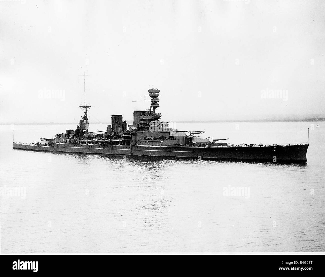 HMS Repulse Seen Here Leaving Port Circa 1935 Stock Photo - Alamy