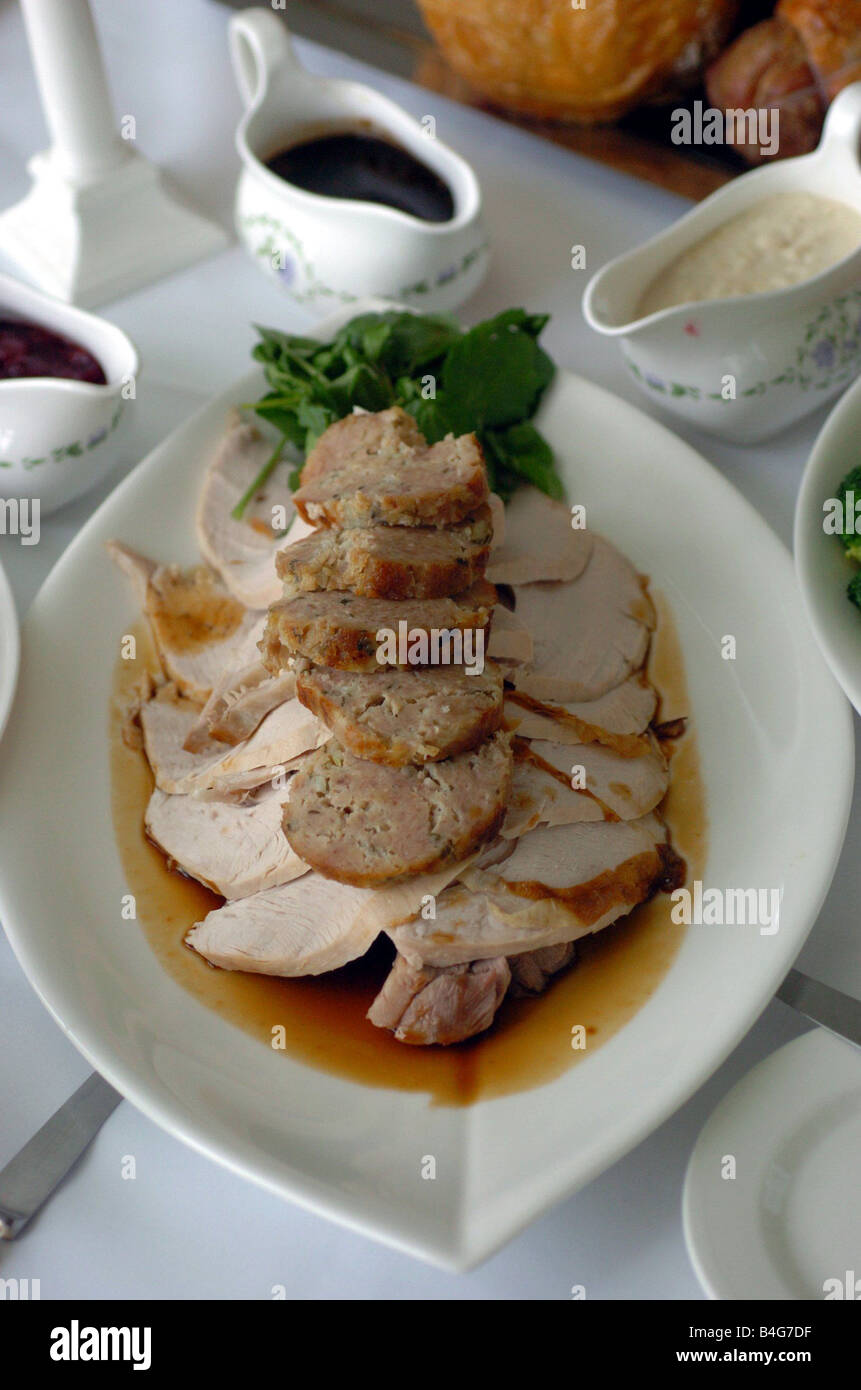 Christmas dinner prepared by Ralph Porciani executive chef at the