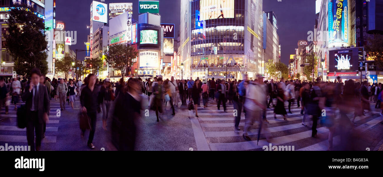 Shibuya Crossing, Tokyo, Japan Stock Photo