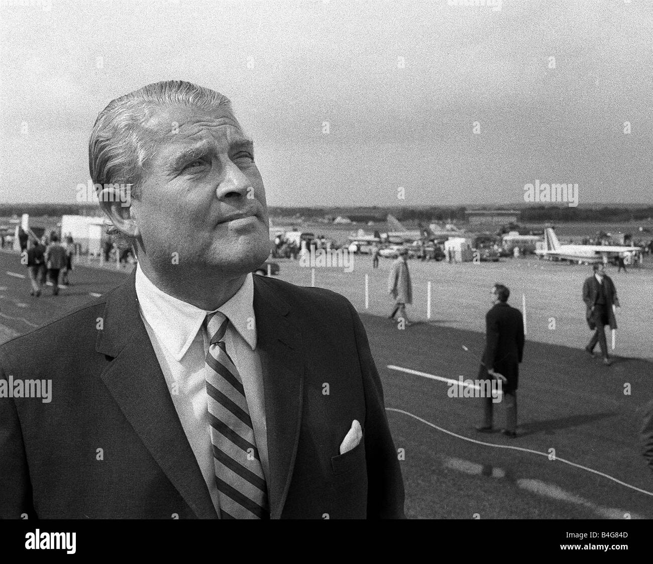 Dr Werner Von Braun inventor of the ballistic missile V2 and the Saturn V rocket which carried man to the moon Seen here during Stock Photo