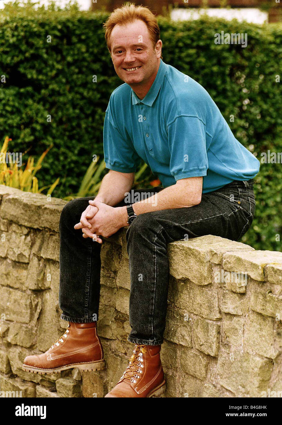 Bruce Jones Actor milkman star of Raining Stones Stock Photo