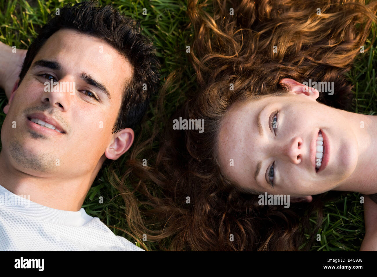 Portrait of a young couple Stock Photo