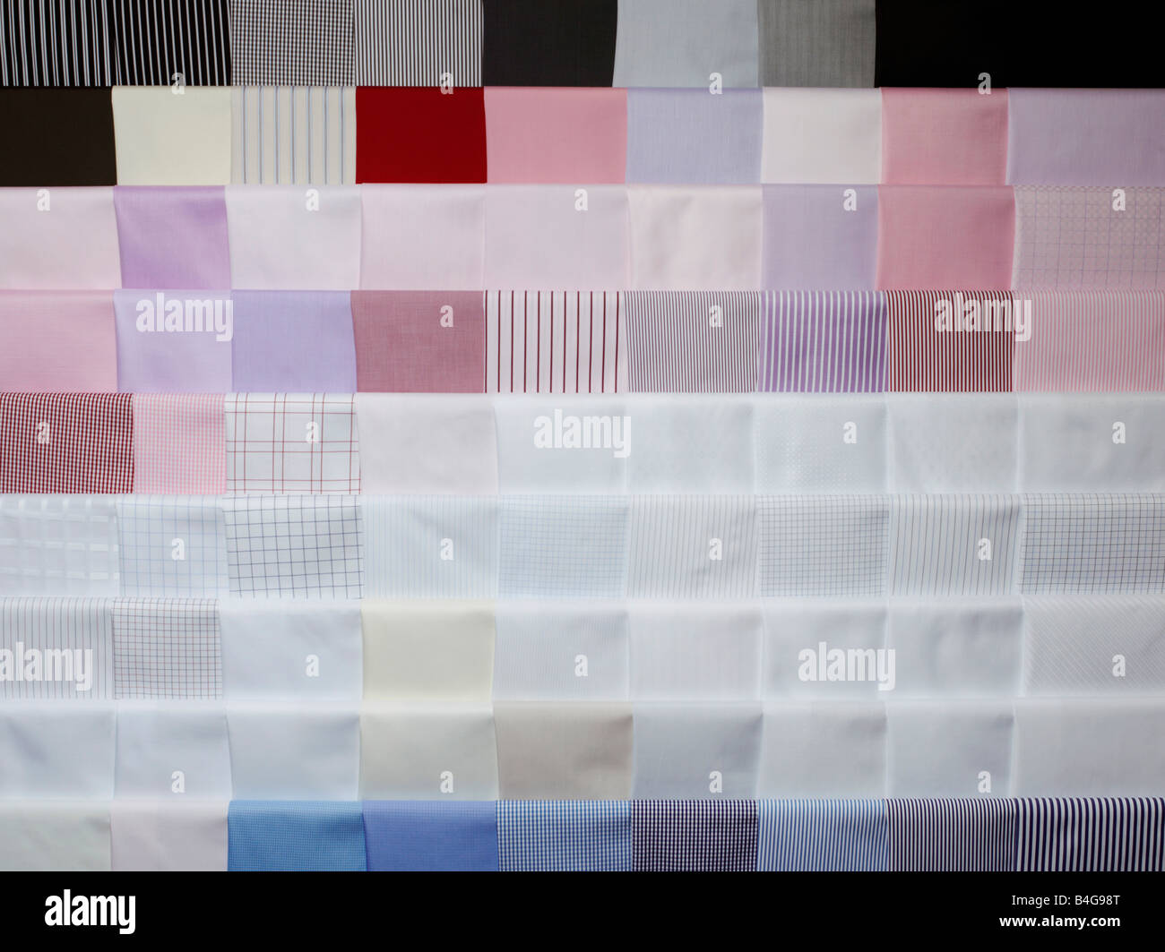 Colored fabric swatches Stock Photo Alamy
