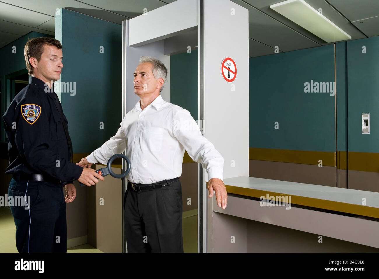 Police security check Stock Photo - Alamy