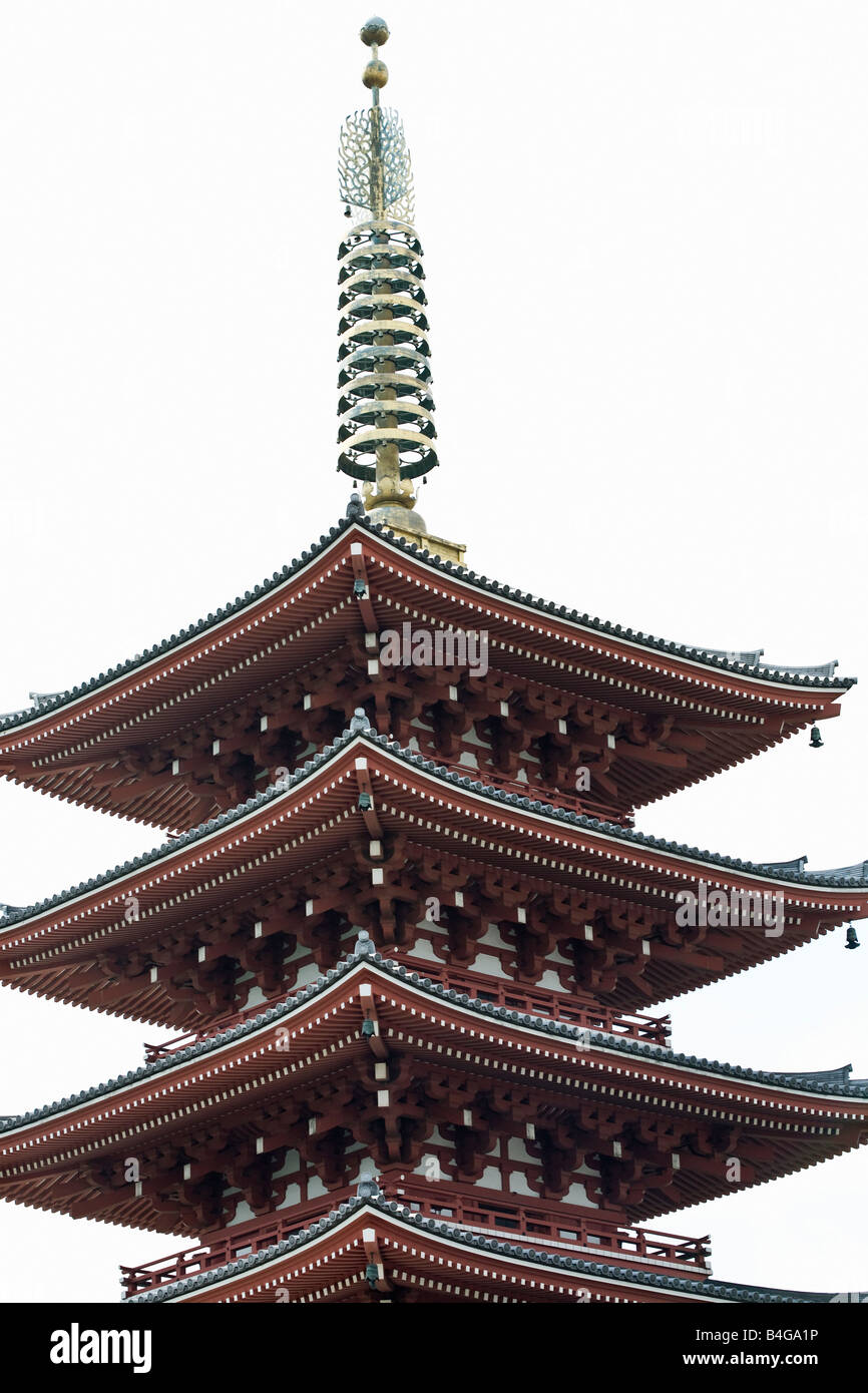Pagoda of Buddhist temple Stock Photo