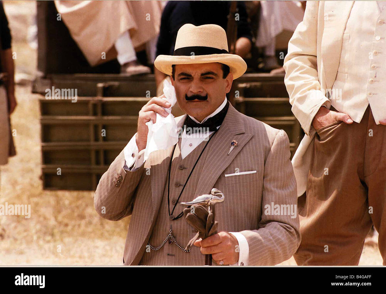 David Suchet Actor As Hercule Poirot Stock Photo