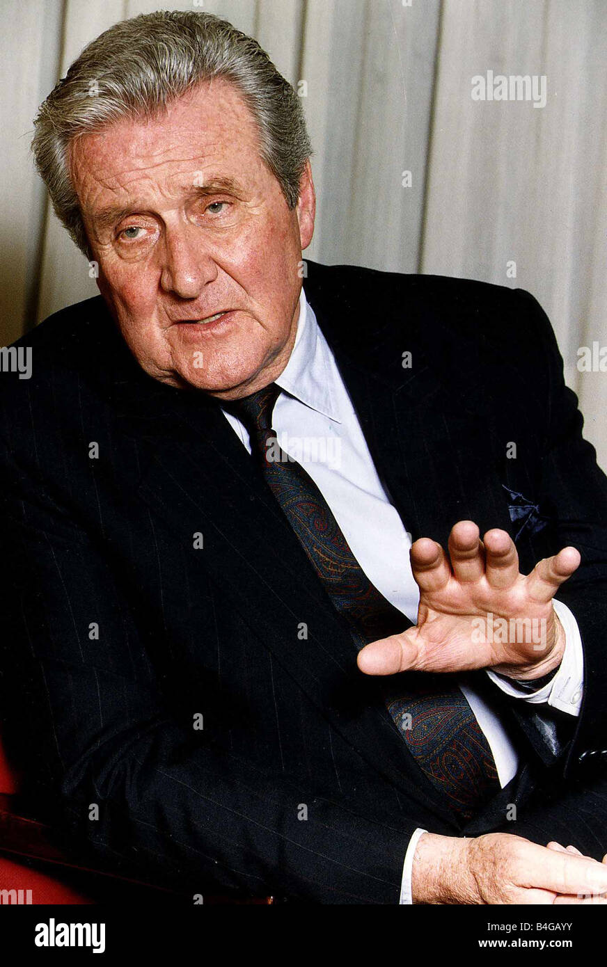 Patrick Macnee actor The Avengers Stock Photo Alamy